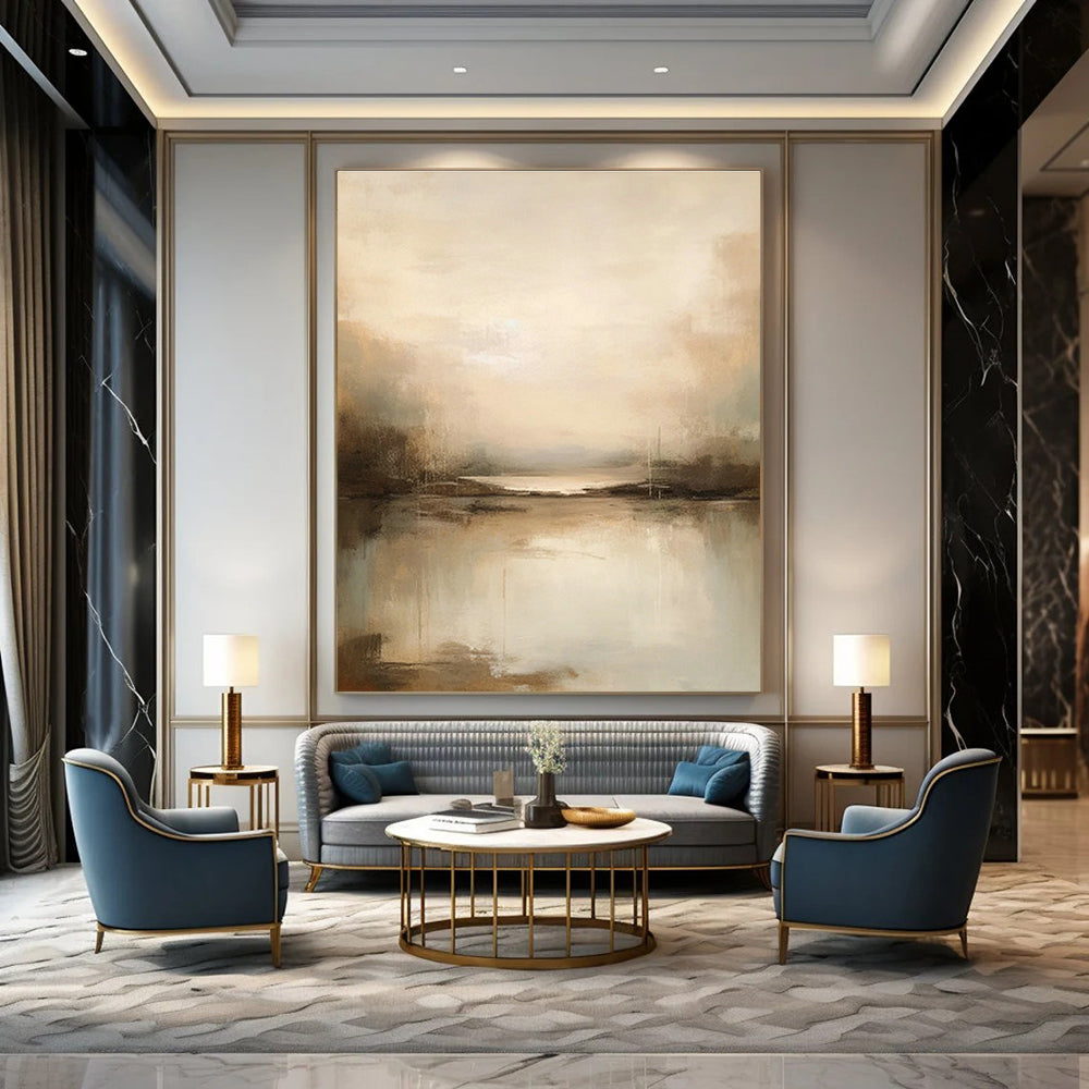 Colossal Format Custom Abstract Wall Art for Office & Cottage Living Room DLZ1260