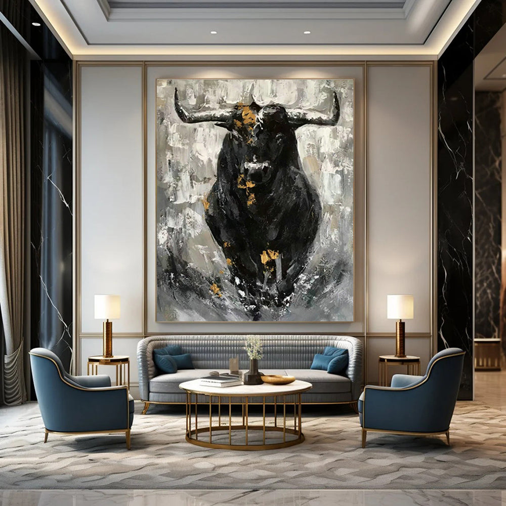 Oversized Hand - Painted Abstract Murals for Bedroom and Cottage Living Room DLZ0535