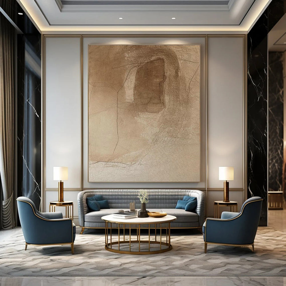 Handmade Abstract Painting for Cottage Dining Room & Hallway DLZ2359