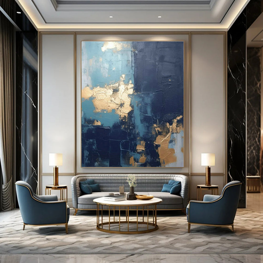 Large Custom Handmade Abstract Wall Art for Cottage Bedroom Makeup Vanity Wall and Living Room Bar Cart Wall DLZ1722