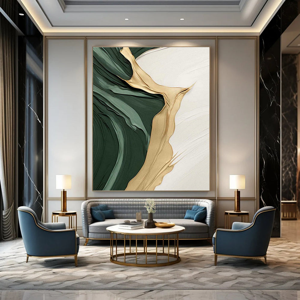 Vast Proportioned Custom-Sized Hand Painted Abstract Wall Art for Cottages & Bedroom DLZ2196
