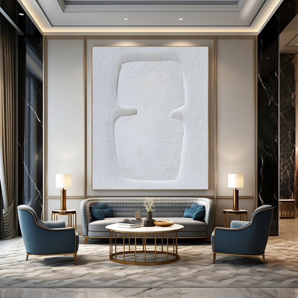 Oversized Custom Handmade Abstract Wall Art for Office Printer Room and Dining Room Sideboard Area DLZ1891