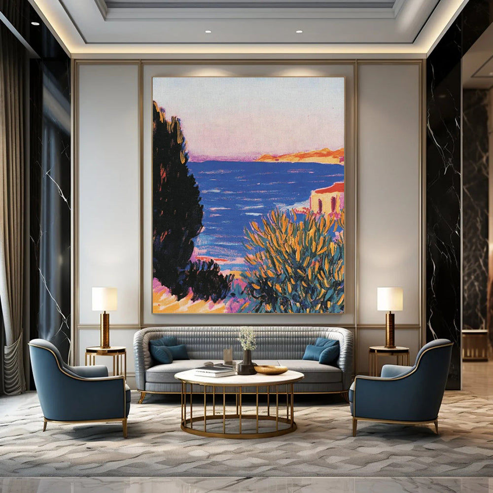 Original Handmade Abstract Painting for Dining Room Fruit Basket Wall & Entryway Mail Sorter Tray Wall DLZ1765