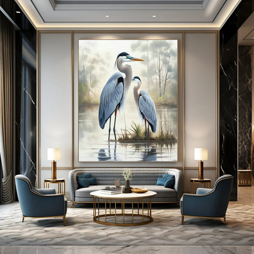 Large Custom Handmade Abstract Wall Art for Dining Room and Cottage Hallway DLZ1542