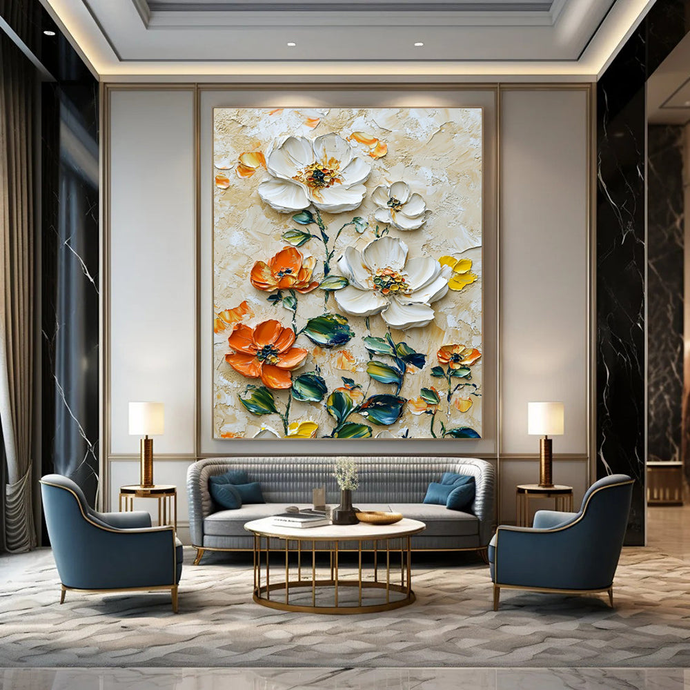 Enormous Custom Abstract Canvases for Living Room Entertainment Walls & Office Training Center Halls DLZ0732