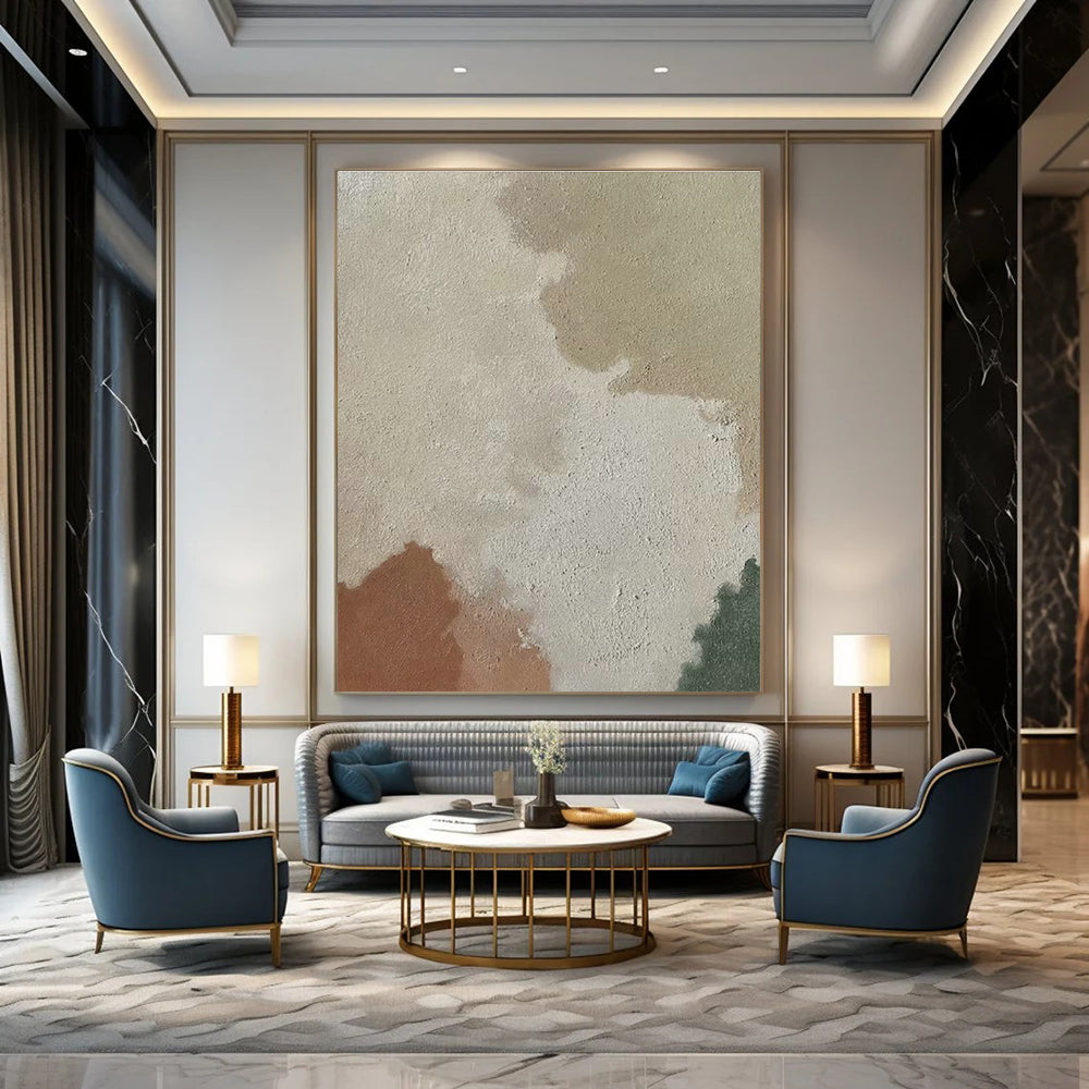 Custom - Designed Hand - Painted Abstract Art for Cottage Bedroom Balconies & Office Lounges DLZ0588