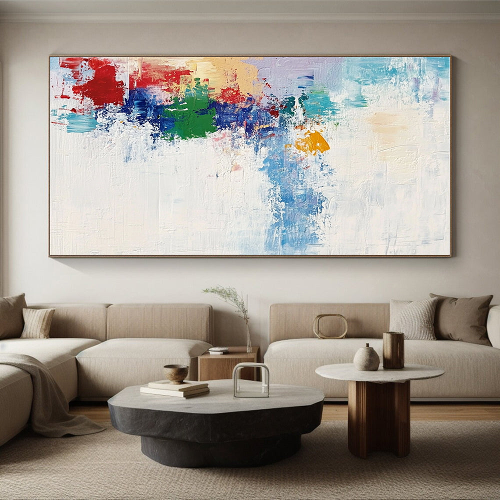 Colorful Splash Abstract Painting with Vibrant Hues GER701