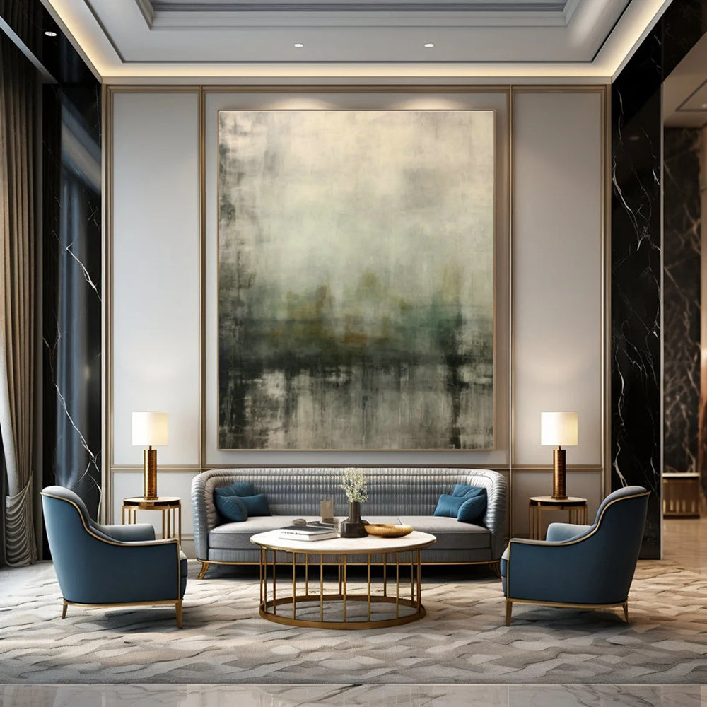 Custom Abstract Paintings for Cottage Office Breakout Areas & Bedroom Terraces DLZ0841