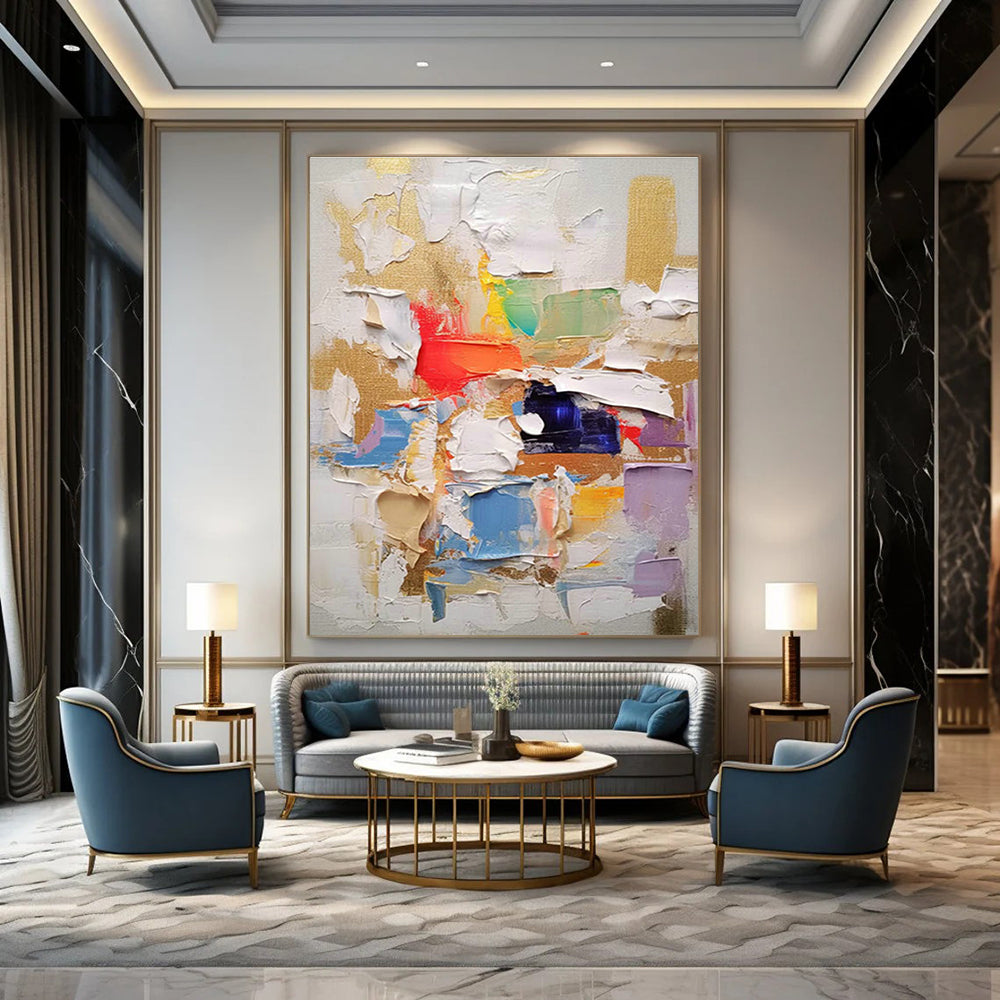 Immense Personalized Abstract Canvas for Bedroom & Dining Room DLZ1064