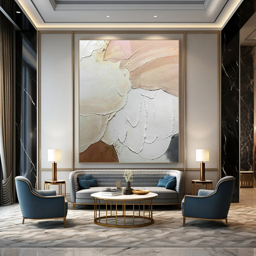 Stupendous Hand - Painted Abstract Art for Dining Room Wine Tasting Areas & Office Breakout Lounges DLZ0615
