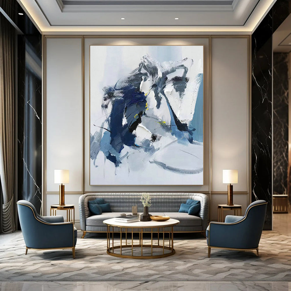 Abstract Hand - Painted Canvases for Living Room Coffee Tables and Dining Room Sideboards DLZ0790