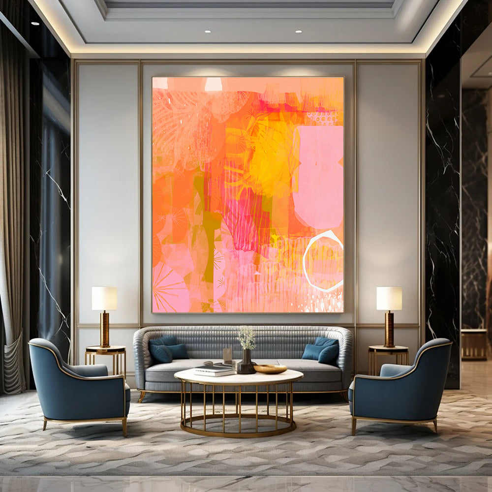 Custom Abstract Paintings for Bedroom and Entryway DLZ0642
