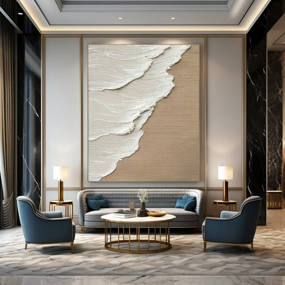Humongous Tailored Handmade Abstract Painting for Bedroom & Dining Room DLZ2176