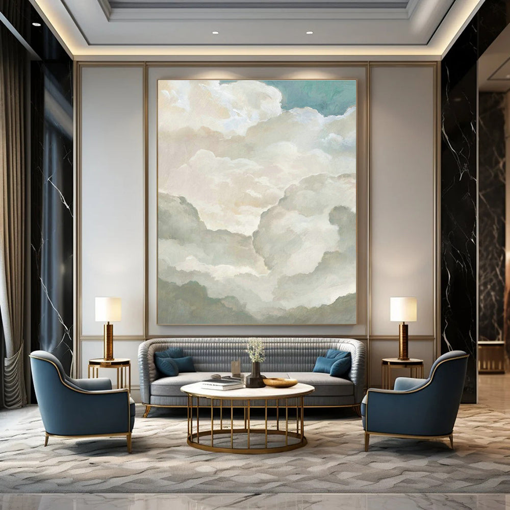 Tremendous Custom Hand - Painted Abstract Paintings for Bedroom Balcony Retreats & Office Rooftop Gardens DLZ0616