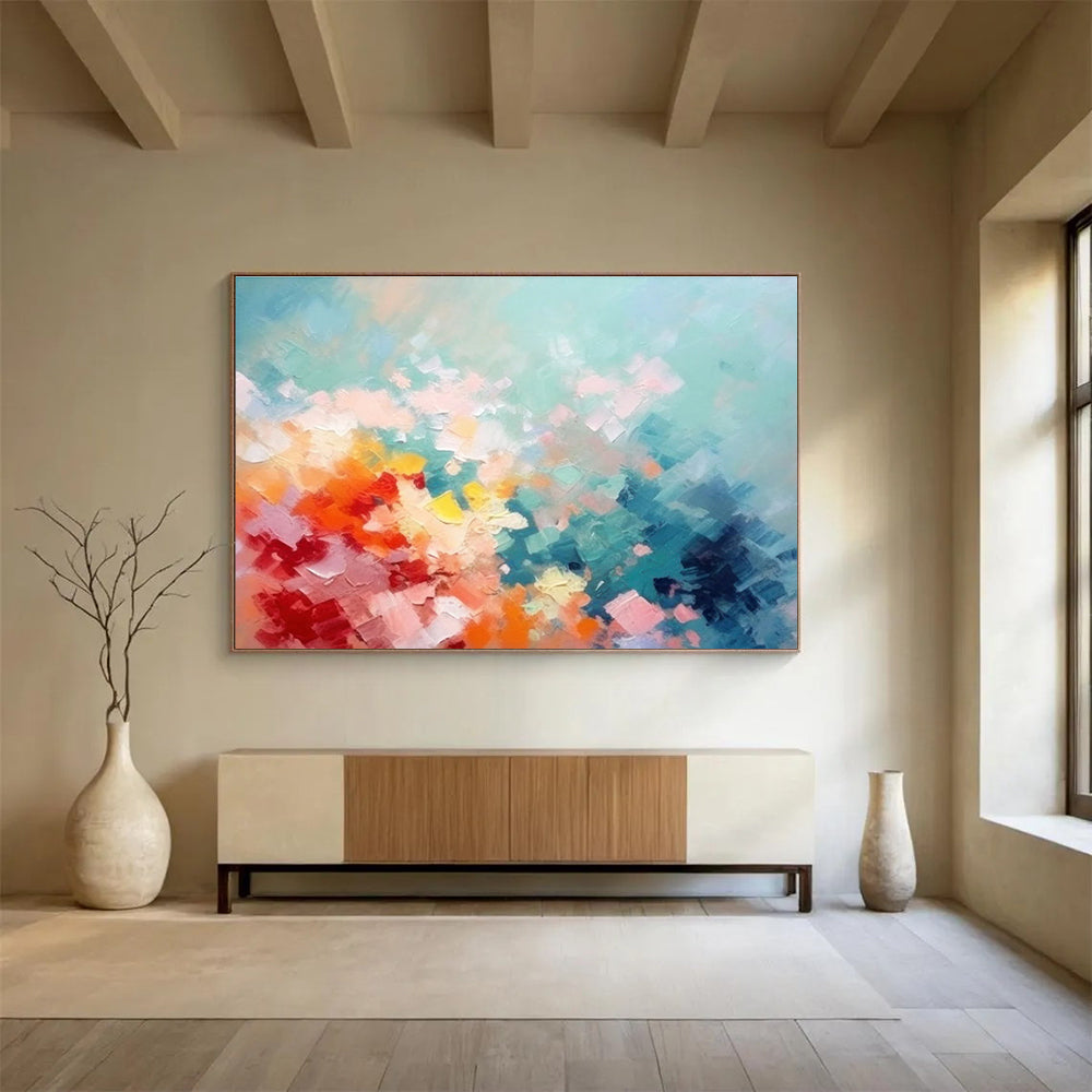 Pastel Colored Abstract Painting THY057