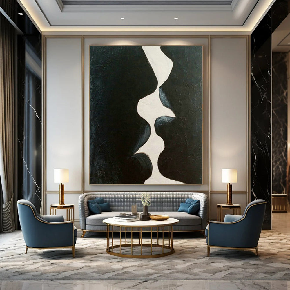 Immense Ultra - Custom Handmade Abstract Painting for Bedroom & Dining Room DLZ2114