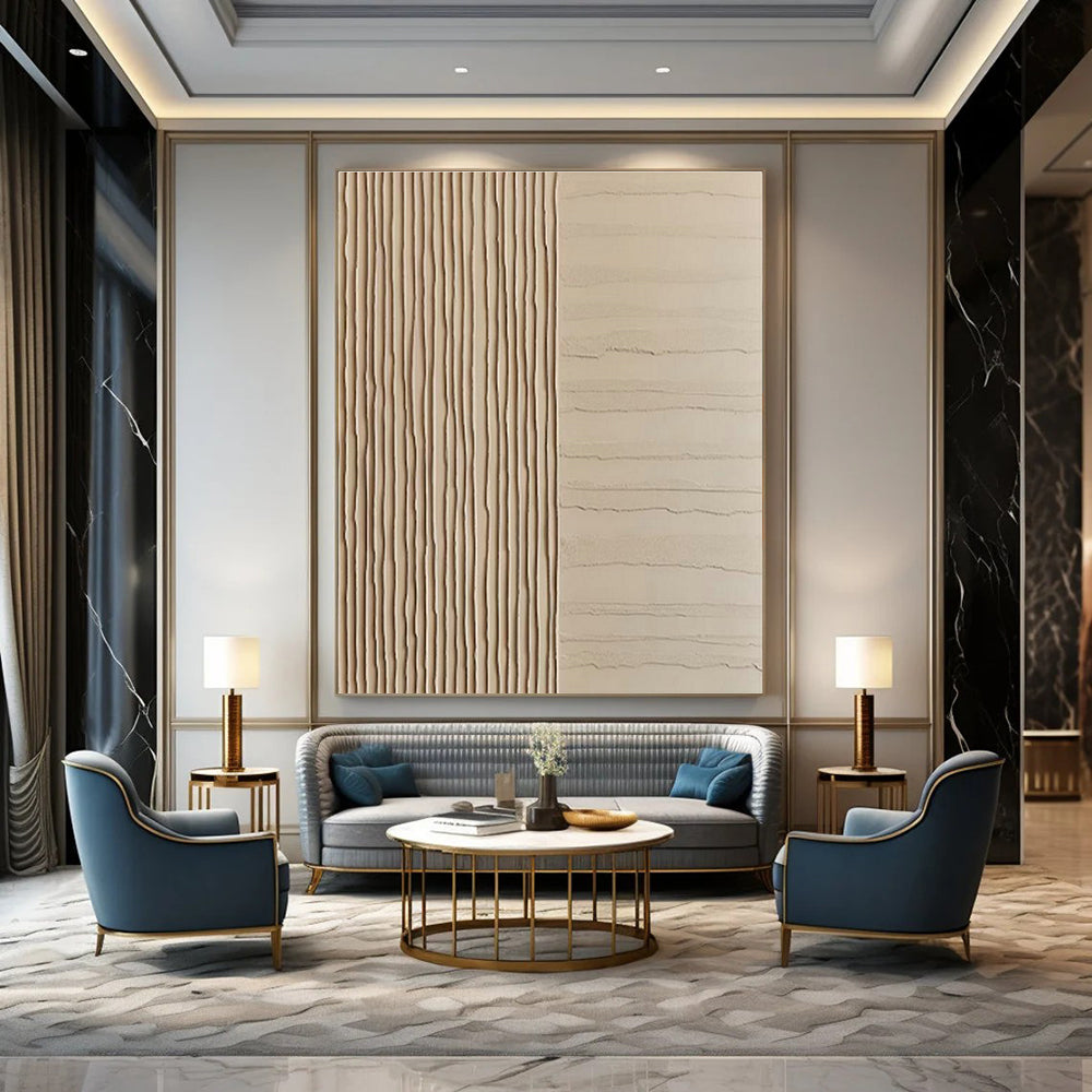 Ginormous Custom-Designed Handmade Abstract Wall Art for Cottages & Living Room DLZ2178