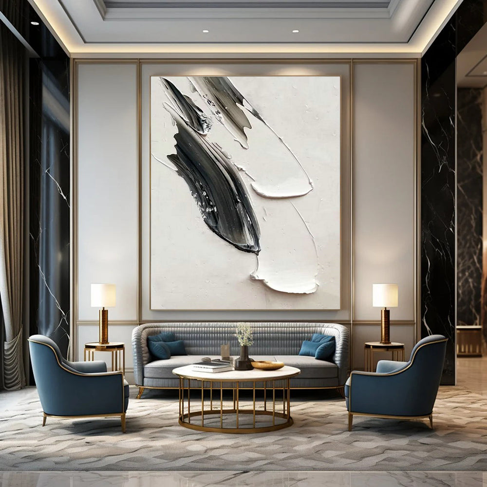 Custom Hand-Painted Abstract Decor for Office & Bedroom Alcove DLZ2369