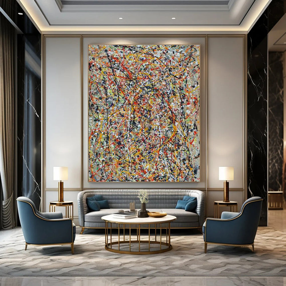 Handmade Abstract Art for Cottage Bedroom and Dining Room DLZ1573