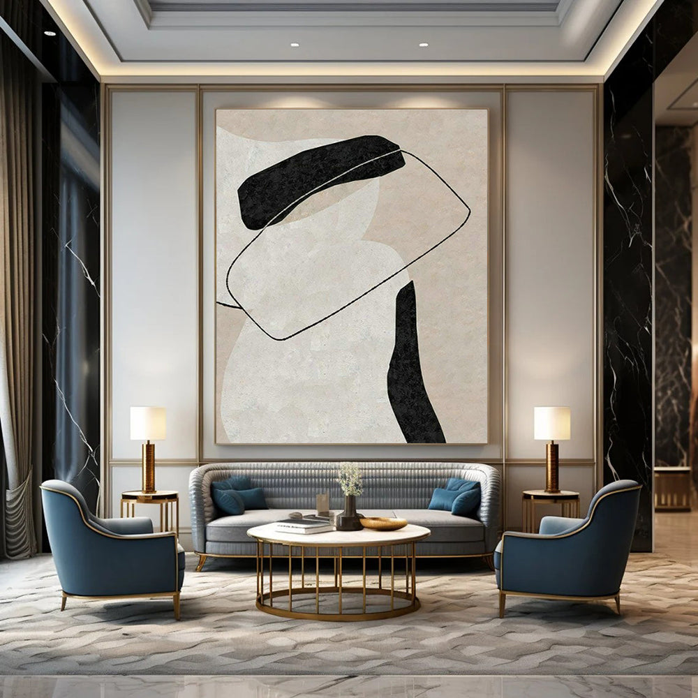 Big, Personalized Handmade Abstract Canvas for Cottage & Bedroom DLZ2050