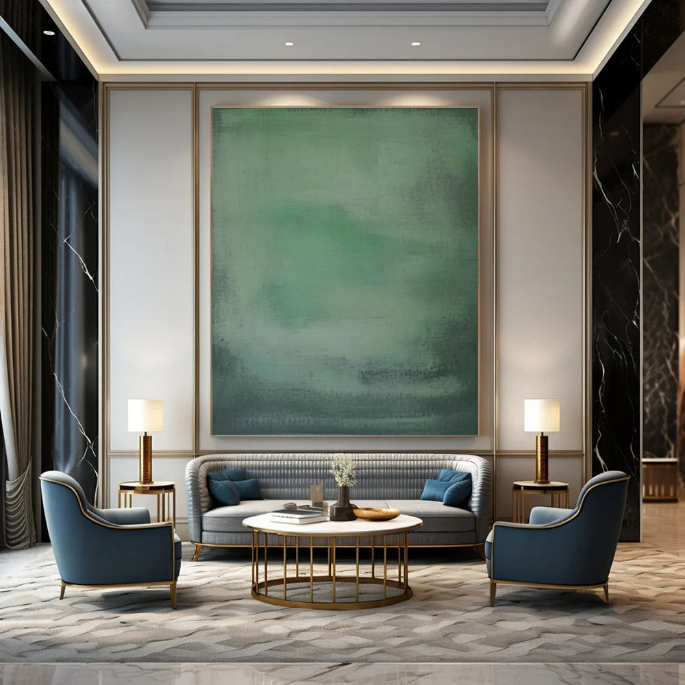 Custom Hand - Painted Abstracts for Office Utility Closets & Cottage Living Room Window Blinds DLZ0896