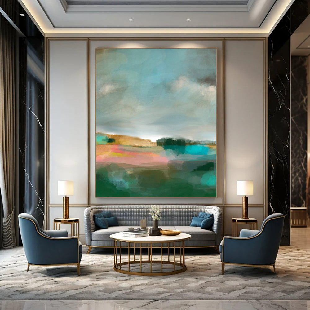 Oversized Abstract Murals for Office and Hallway DLZ0640