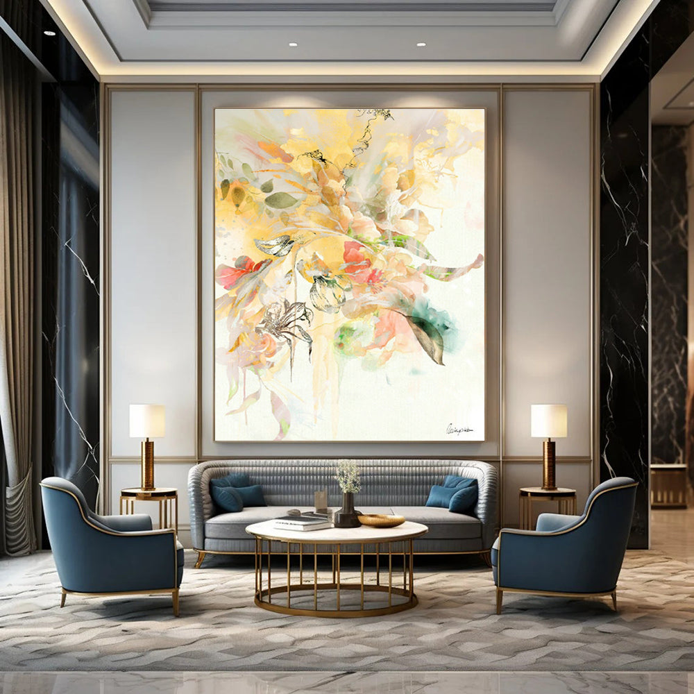 Gargantuan - Sized Custom - Made Abstract Wall Hanging for Living Room & Hallway DLZ1094