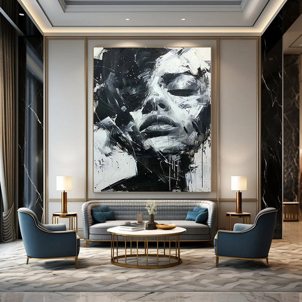 Handmade Abstract Wall Art for Office and Cottage Hallway DLZ1553
