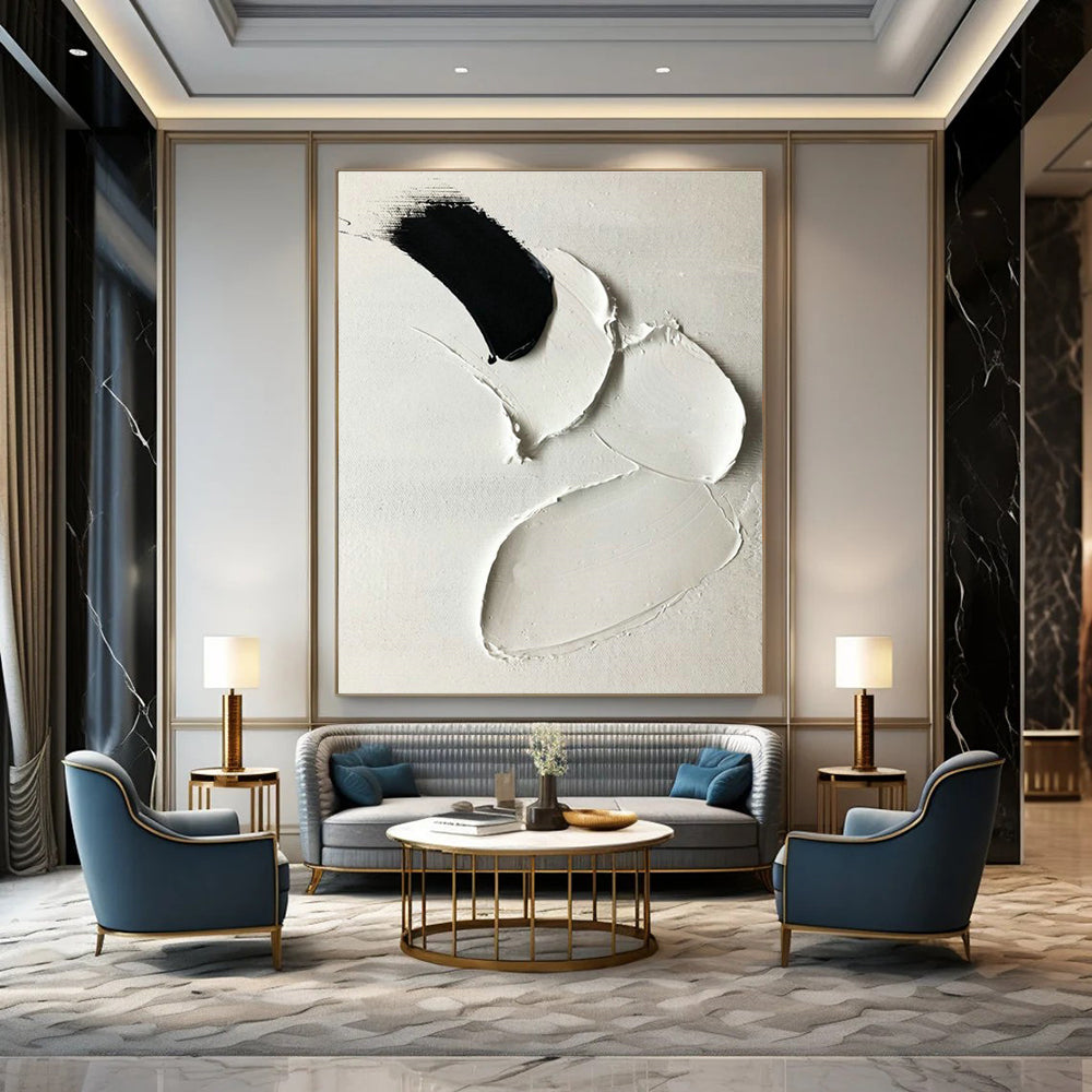 Custom Abstract Artwork for Dining Room & Hallway Transition DLZ2365