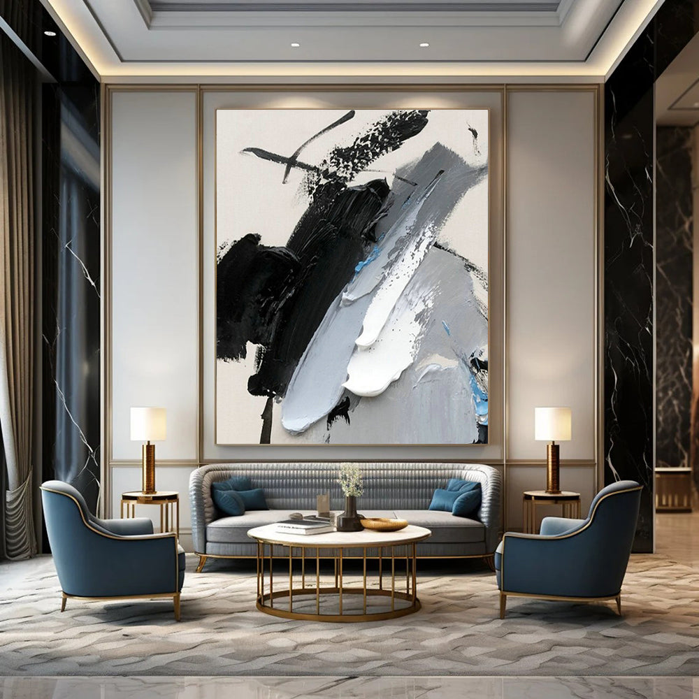 Customizable Handmade Abstract Art for Cottage Bedroom & Hallway DLZ1658