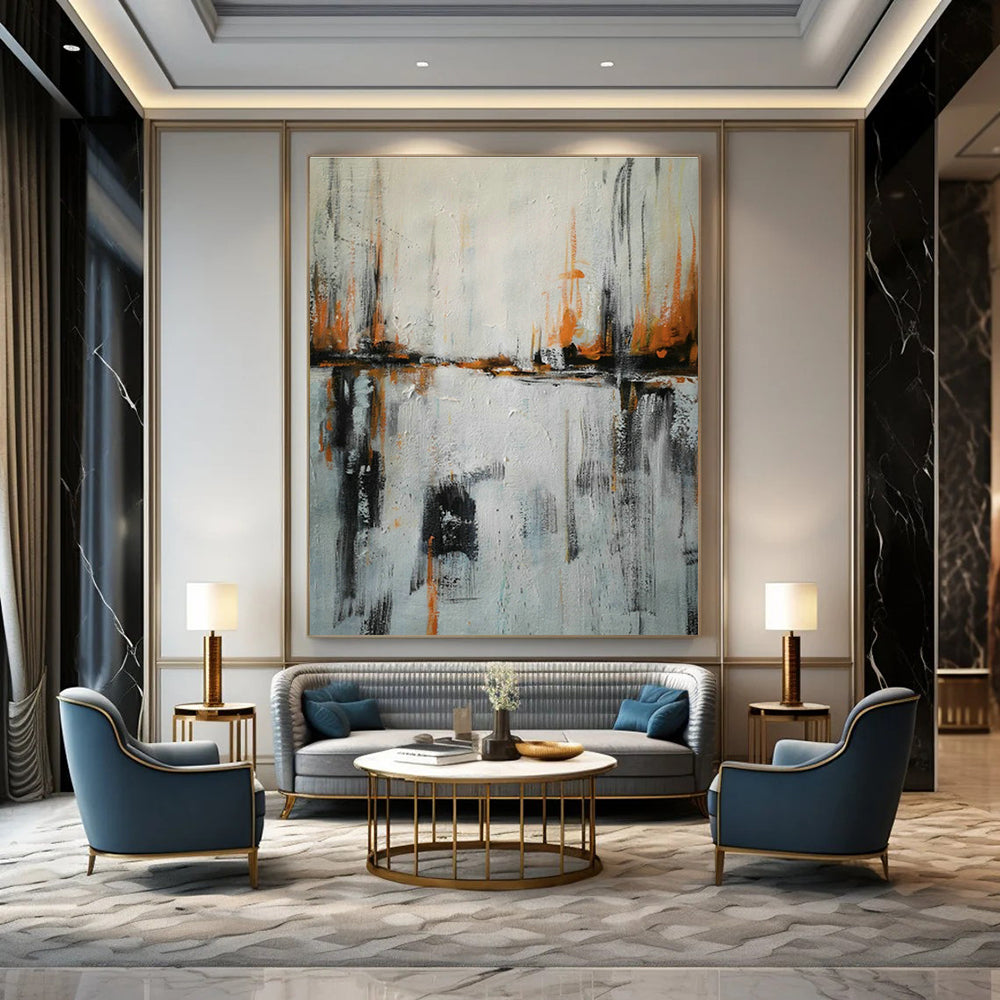 Extra - Vast Custom Hand - Painted Abstracts for Cottage Bedroom & Hallway DLZ0562