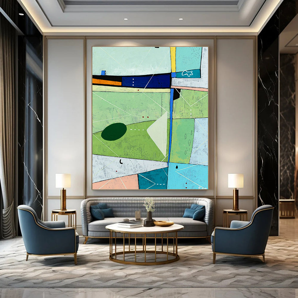 Colossal - Sized Custom Abstract Mural for Office & Bedroom DLZ1111