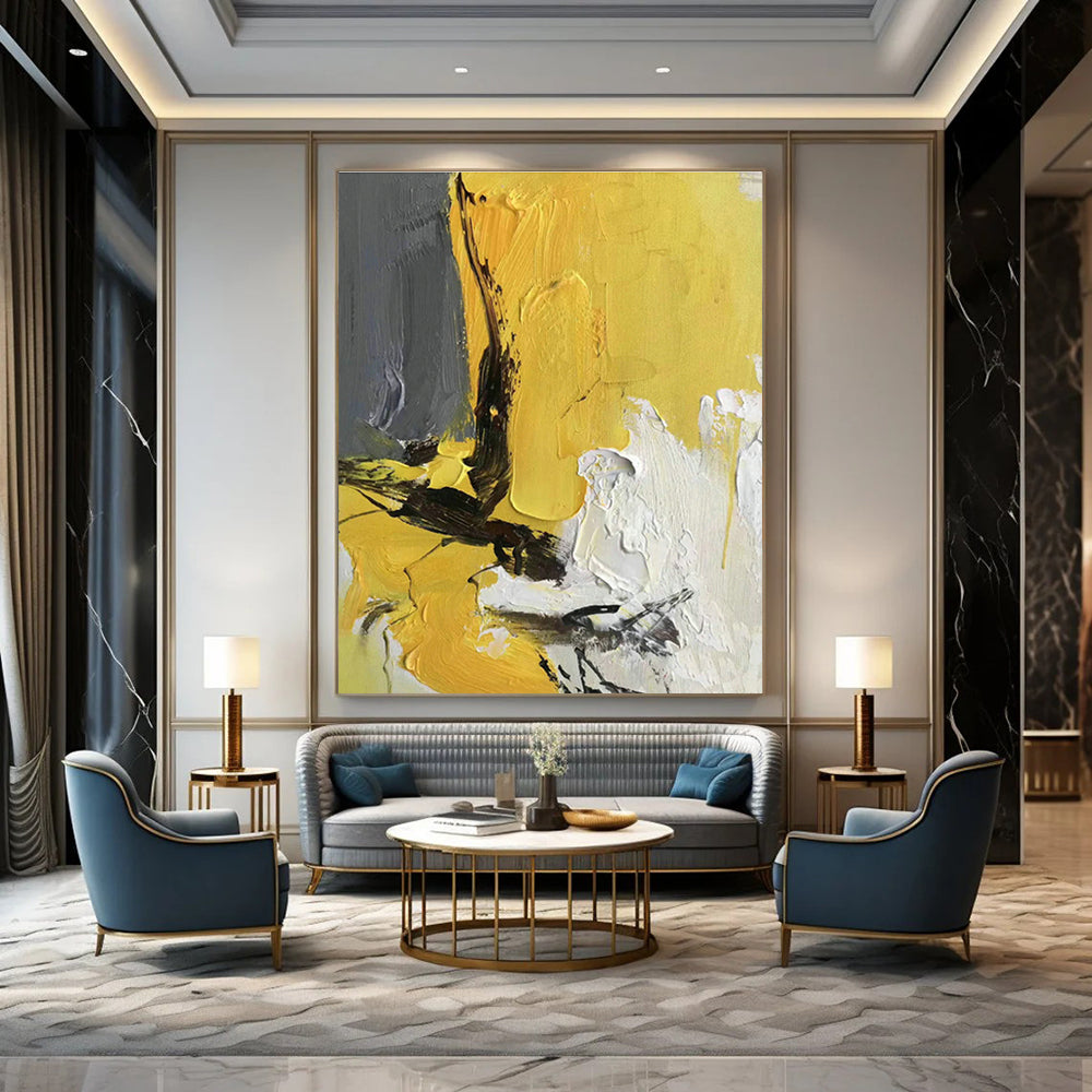 Ample, UV - Protected Custom Hand - Painted Abstracts for Cottage Longevity DLZ0471