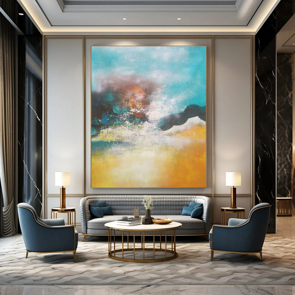 Custom Abstract Canvases for Bedroom and Dining Room DLZ0771
