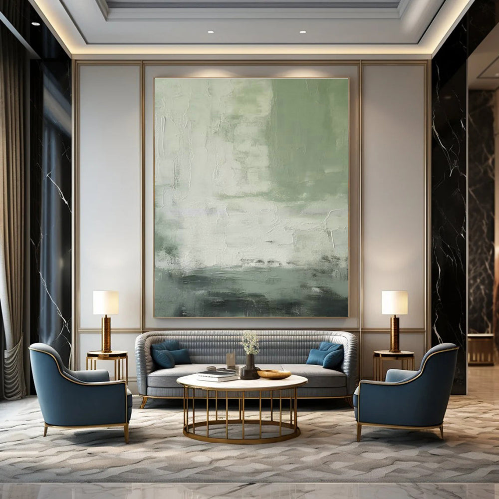 Abstract Hand - Painted Art for Entryway Grand Staircases & Office Boardroom Walls DLZ0835