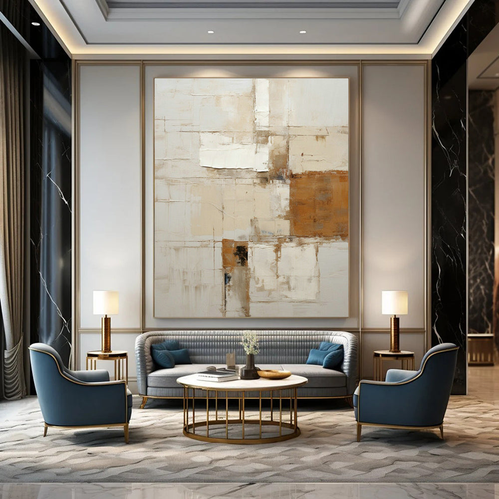 Hand - Painted Grand Abstract Creation for Hallway & Entryway DLZ1324