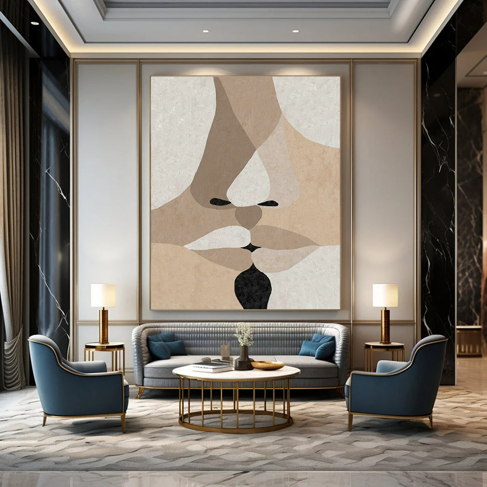 Enormous Bespoke Handmade Abstract Canvas for Office & Hallway DLZ2065