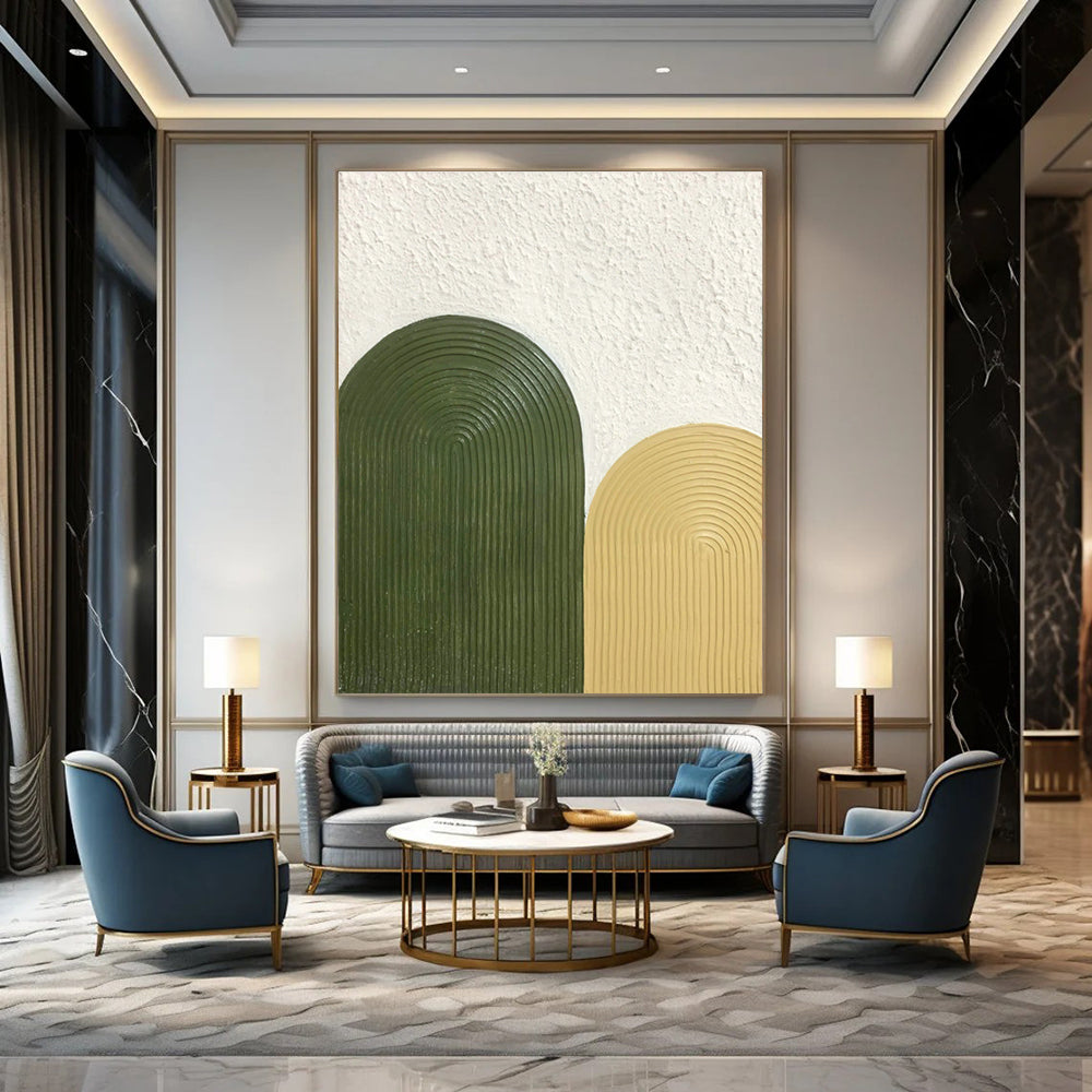 Large Handmade Abstract Painting for Office & Cottage Entryway DLZ1183