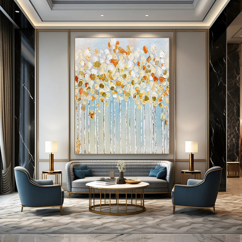 Oversized Tailored Hand Painted Abstract Art for Bedroom and Entryway DLZ2141