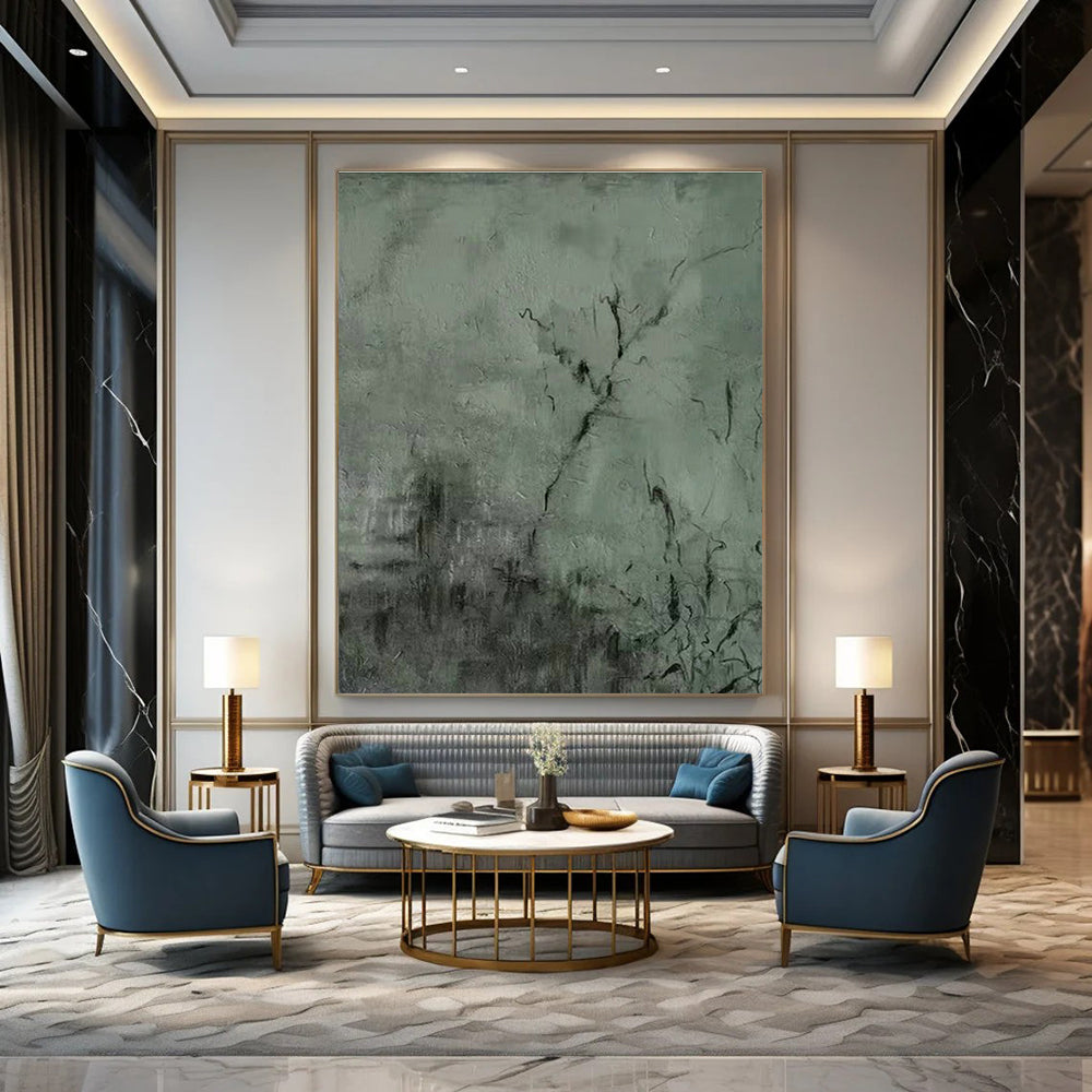 Massive Handmade Abstract Wall Art for Office & Cottage Hallway DLZ1212