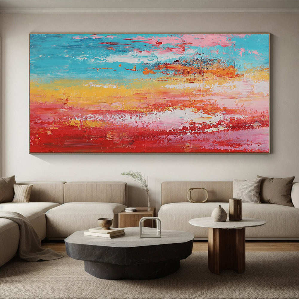 Colorful Gradient Abstract Painting with Smooth Transitions GER799