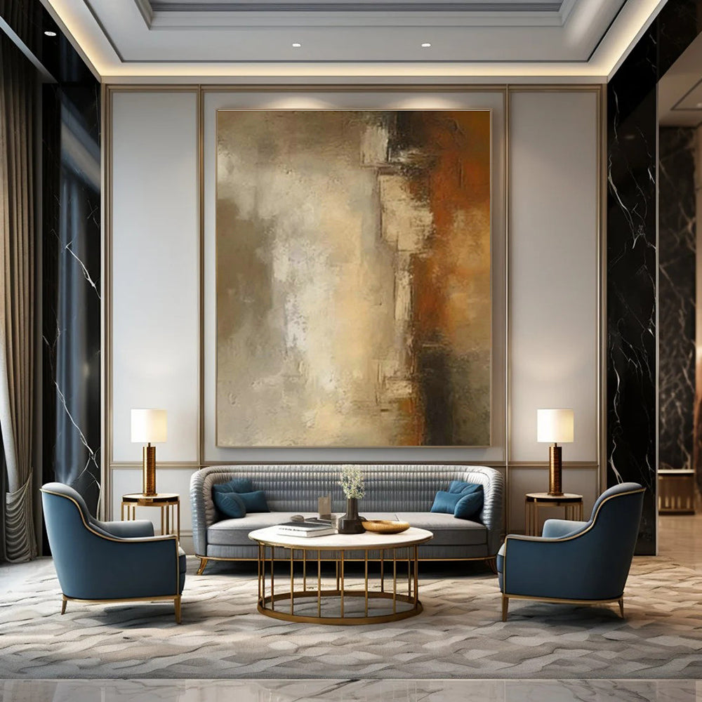 Hand-Crafted Abstract Painting for Entryway and Hallway DLZ1440