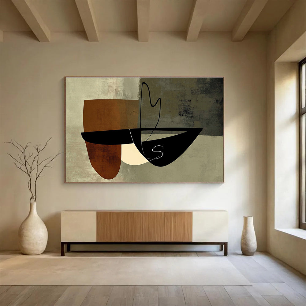 Geometric Abstract Shapes Painting DYP075