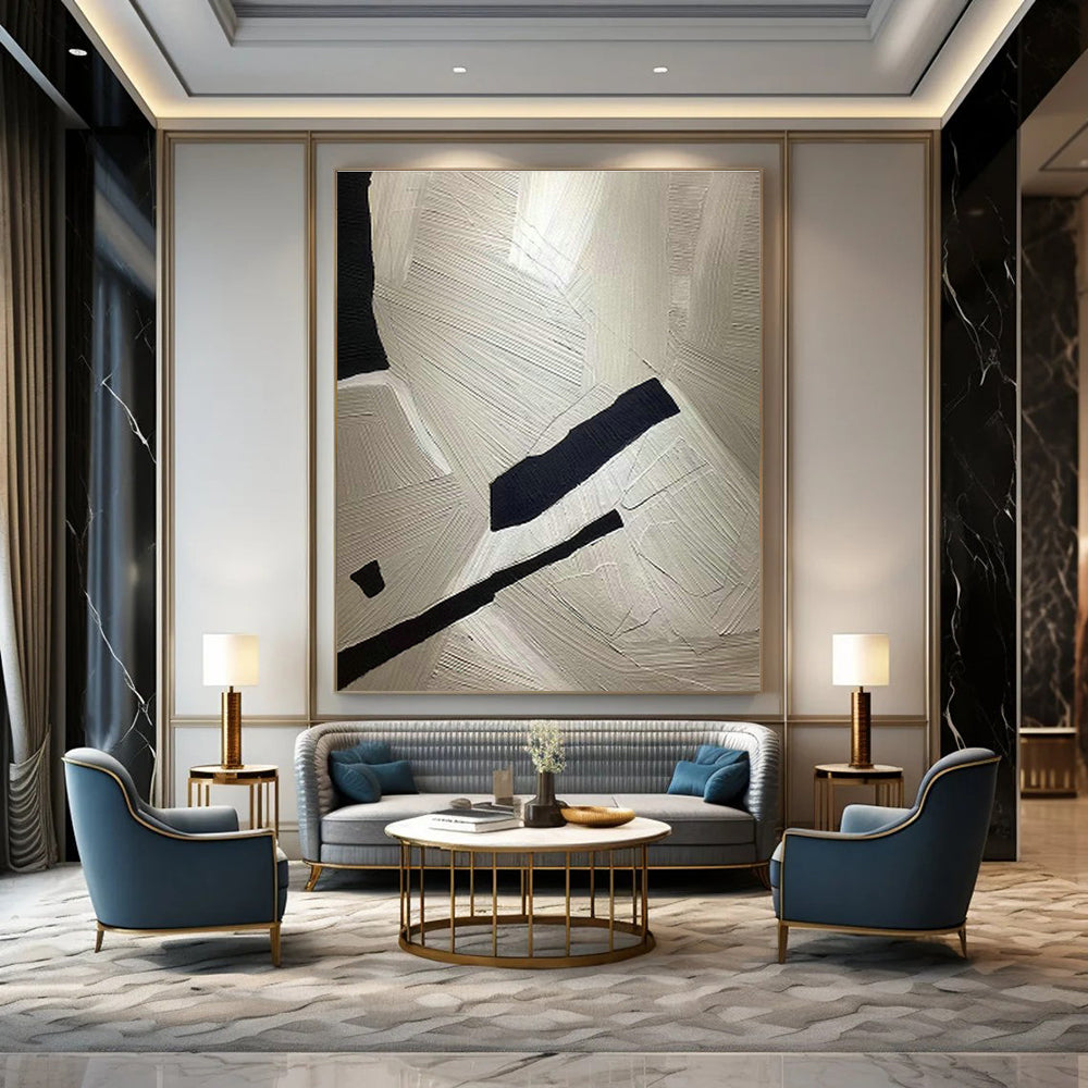 Mega - Sized Handmade Abstract Wall Art for Hallway & Living Room DLZ1248
