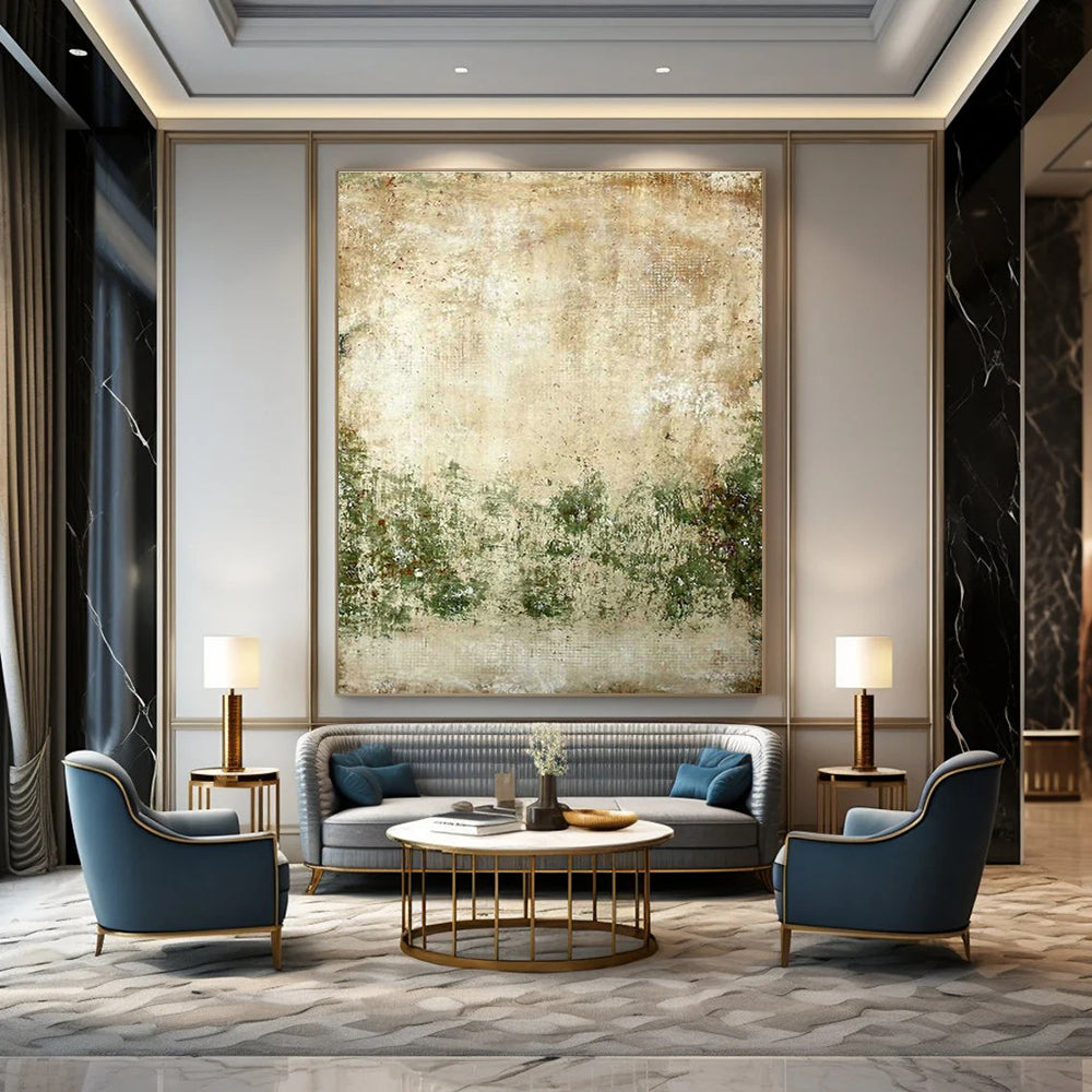 Colossal Custom-Sized Handmade Abstract Canvas for Dining Room & Hallway DLZ2179