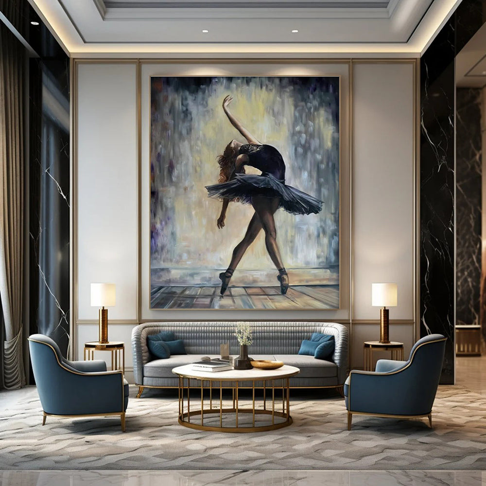 Custom Handmade Abstract Painting for Living Room & Hallway DLZ2328