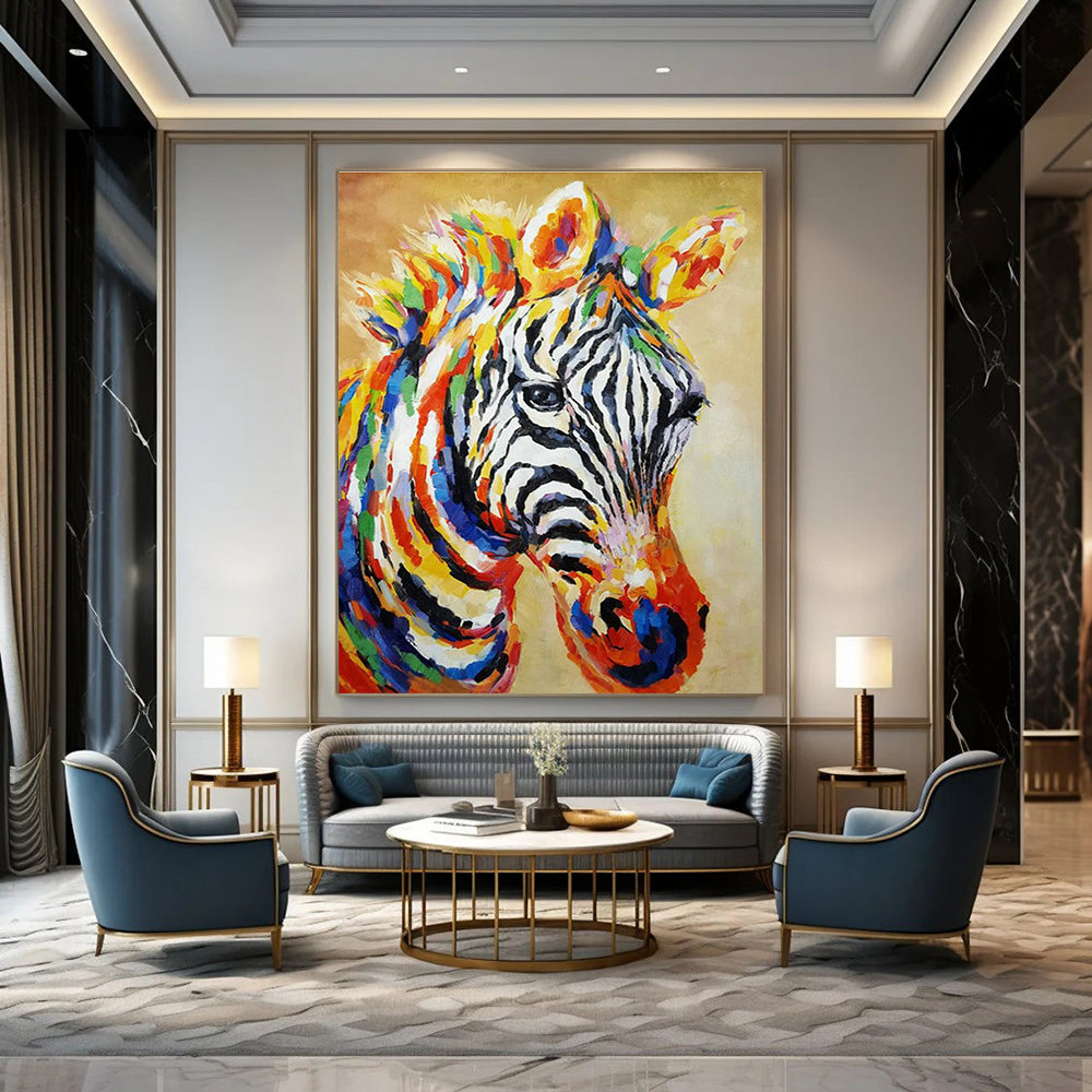 Big Custom - Built Handmade Abstract Canvas for Office and Hallway DLZ2142