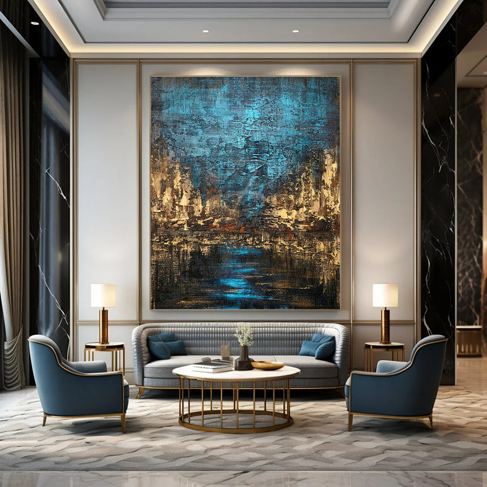 Mammoth - Extent Custom Abstract Canvases for Hallway Skylight Corridors & Cottage Laundry Rooms DLZ0744