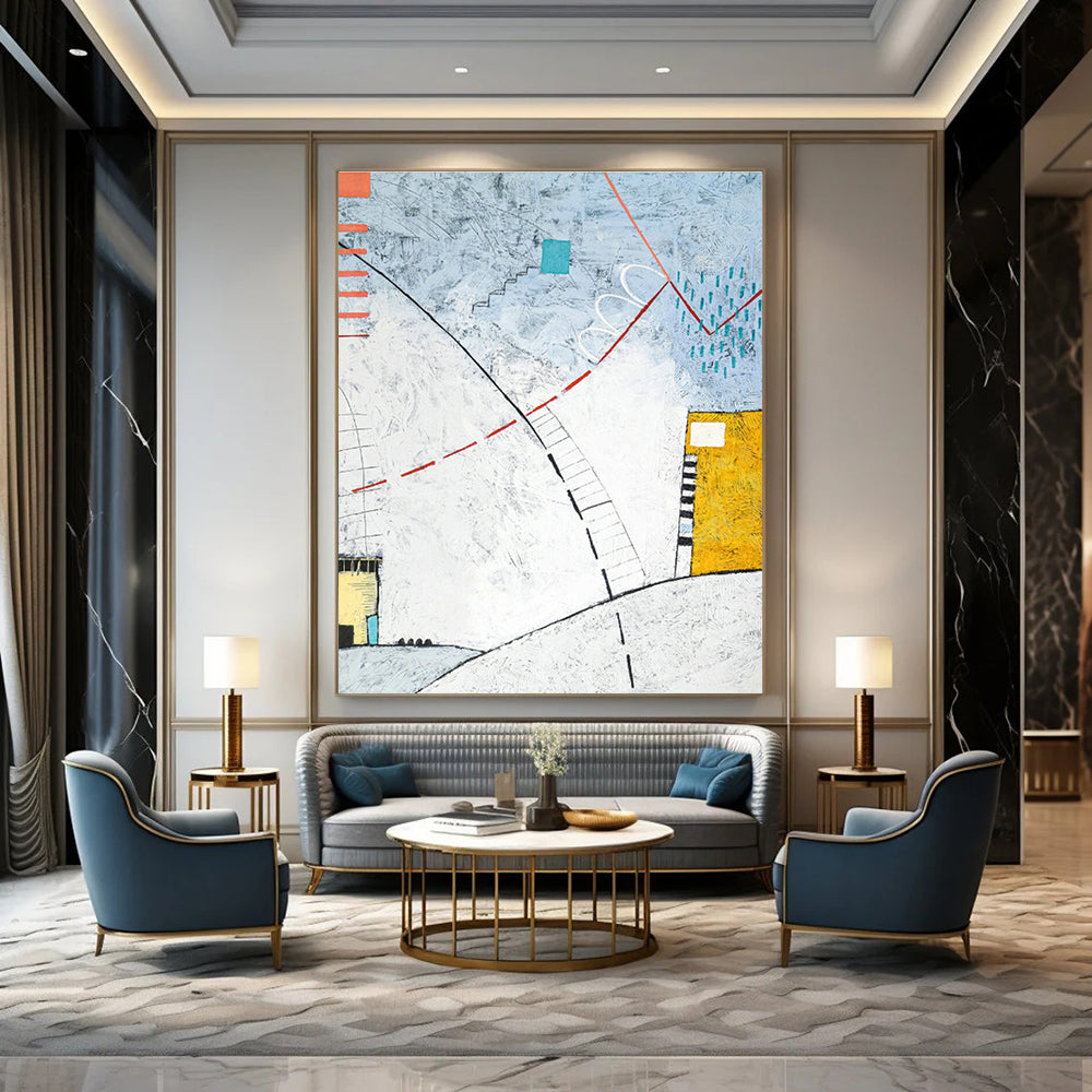 Immense - Proportioned Bespoke Abstract Canvas for Office & Bedroom DLZ1099