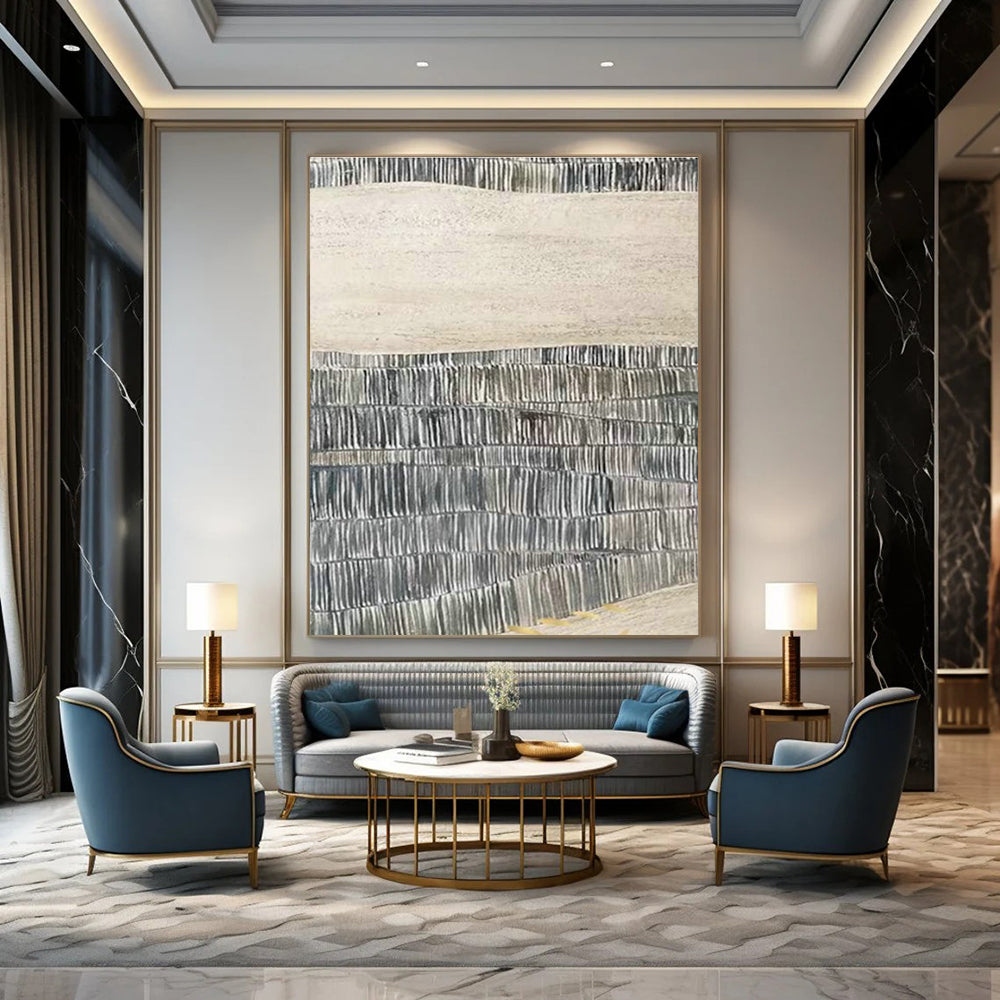 Hand-Crafted Abstract Wall Decor for Living Room and Cottage Office DLZ1606